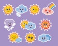 Weather Forecast Emoji Sticker Collection