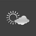 Metallic Icon - Forecast partly cloudy