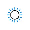 Duo Tone Icon - Forecast partly sunny Royalty Free Stock Photo