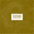 Topographic map wave. square gold contour pattern or background