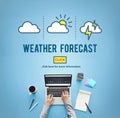 Weather Forecast Temperature Meteorology Concept Royalty Free Stock Photo
