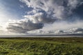 Weather front over Morecambe bay