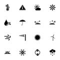 Weather icon - Expand to any size - Change to any colour. Perfect Flat Vector Contains such Icons as air, atmospheric Royalty Free Stock Photo