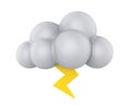 Weather Icon Lightning Royalty Free Stock Photo