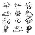 Weather icon set.