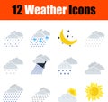 Weather Icon Set Royalty Free Stock Photo