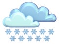 Weather icon SNOW 3D