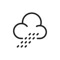 Weather Icon template black color editable Royalty Free Stock Photo