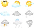 Weather icons Royalty Free Stock Photo