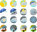 Weather icons collection