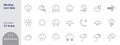 Weather Icons Pack editable stroke