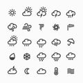 Weather icons Royalty Free Stock Photo