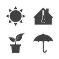 Weather icons.