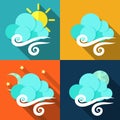 Weather icons set - vector