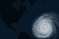 Weather illustration. Hurricane alert. Tropical storm