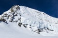 Weather lines on the MÃÂ¶nch mountainÃÂ´s glacier.