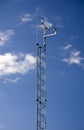 Weather monitoring tower Royalty Free Stock Photo