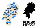 Weather Mosaic Map of Hesse State