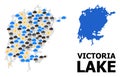 Weather Mosaic Map of Victoria Lake