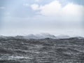 Weather off the coast of Iceland.