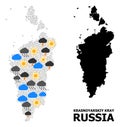 Weather Pattern Map of Krasnoyarskiy Kray