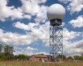 Weather radar installation Royalty Free Stock Photo