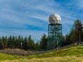 Weather radar station, near Loch Leven, Perth and Kinross, Scotland Royalty Free Stock Photo