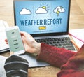 Weather Report Prediction Forecast News Information Concept Royalty Free Stock Photo