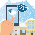 Weather smart phone snow