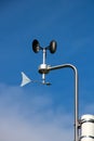Weather station with an anemometer Royalty Free Stock Photo
