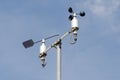 Weather station with anemometer Royalty Free Stock Photo