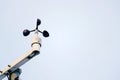 Weather station for meteorological forecast, anemometer, wind meter, direction sensors Royalty Free Stock Photo