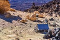 A weather station in the mountains. Seismograph. A device for monitoring the seismic activity of a volcano