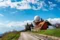 Weather station with Radar Dome Royalty Free Stock Photo