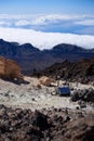 Weather station on Teide mountain in Tenerife, Spain Royalty Free Stock Photo