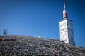 A weather station at the top of Mont-Ventoux Royalty Free Stock Photo