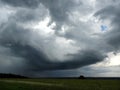 Storm front clouds move over Keuka Lake region in NYS Royalty Free Stock Photo