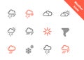 Weather theme icon set
