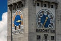 Weather tower station with barometer and hygrometer - Deutsches Museum Munich Royalty Free Stock Photo