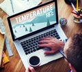 Weather Update Temperature Forecast News Meteorology Concept Royalty Free Stock Photo