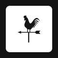 Weather vane icon, simple style