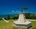 Weather Vane overlooking the Ocean Royalty Free Stock Photo