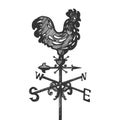 Weather vane engraving vector illustration