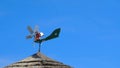 Weather vanes background wind on blue sky sunny day copy space