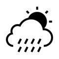 Weather glyphs icon Royalty Free Stock Photo