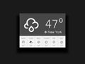 Weather widget Royalty Free Stock Photo
