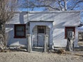 Old weathered house, desert town Royalty Free Stock Photo