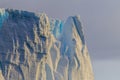 Weather worn ice of iceberg floating in the Weddel Sea