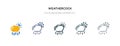 Weathercock icon in different style vector illustration. two colored and black weathercock vector icons designed in filled,