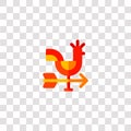 weathercock icon sign and symbol. weathercock color icon for website design and mobile app development. Simple Element from